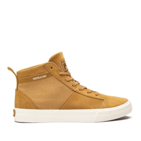 Mens Supra High Top Shoes STACKS MID Tan/bone | AU-93254